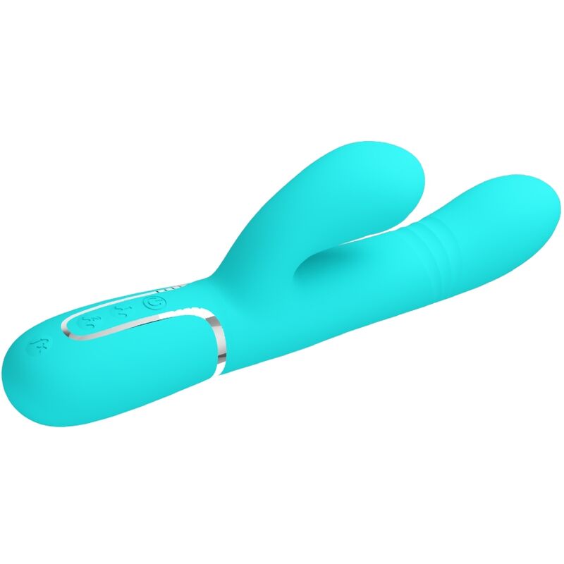 PRETTY LOVE - MULTIFUNCTION G - SPOT VIBRATOR AQUA GREEN - Kink&Play