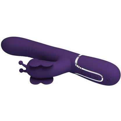 PRETTY LOVE - MULTIFUNCTION RABBIT VIBRATOR 4 IN 1 BUTTERFLY PURPLE - Kink&Play