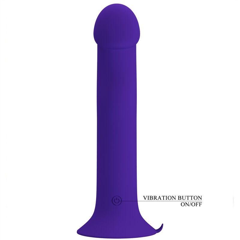 PRETTY LOVE - MURRAY YOUTH VIBRATING DILDO & RECHARGEABLE VIOLET - Kink&Play