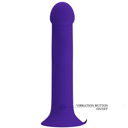 PRETTY LOVE - MURRAY YOUTH VIBRATING DILDO & RECHARGEABLE VIOLET - Kink&Play