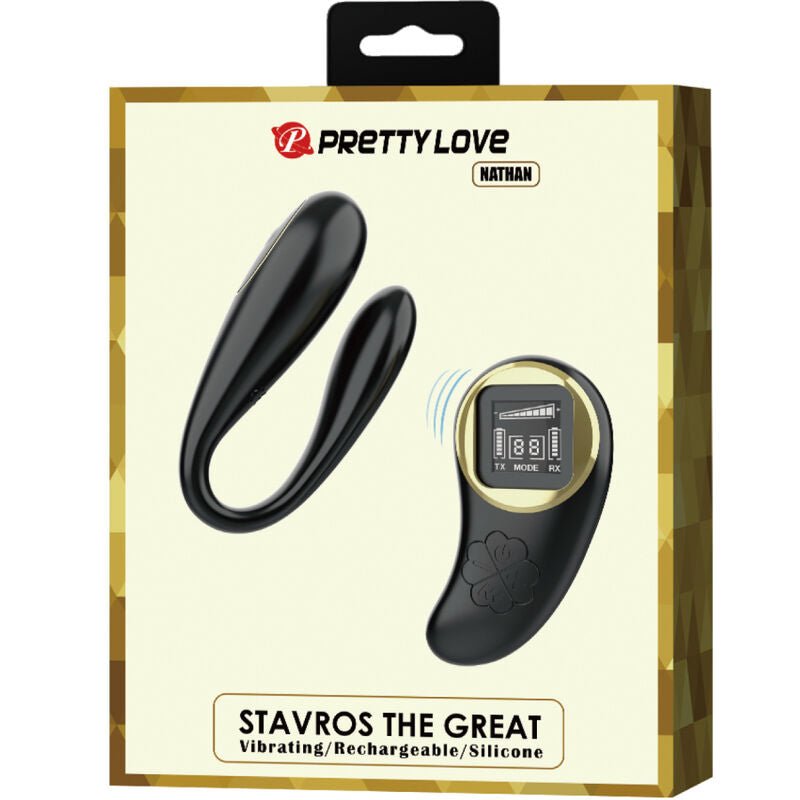PRETTY LOVE - NATHAN DOUBLE PLEASURE VIBRATOR REMOTE CONTROL - Kink&Play