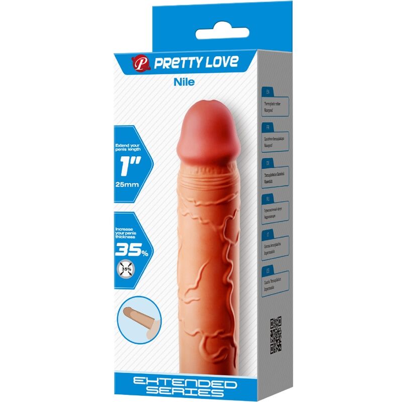 PRETTY LOVE - NILE PENIS EXTENDER COVER FLESH - Kink&Play
