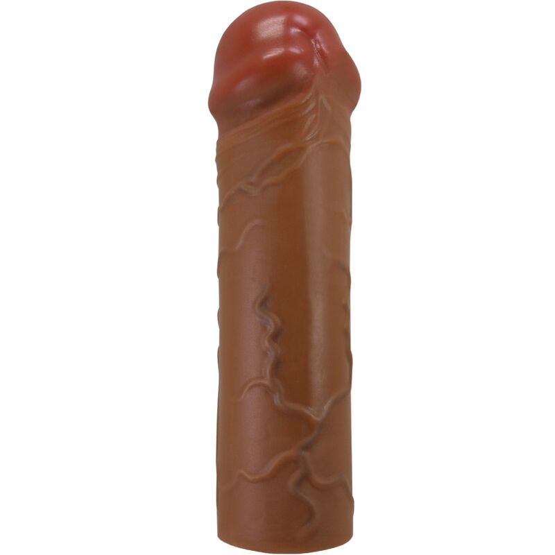 PRETTY LOVE - NILE PENIS SLEEVE WITH 2.5 CM EXTENSION MULATTO - Kink&Play