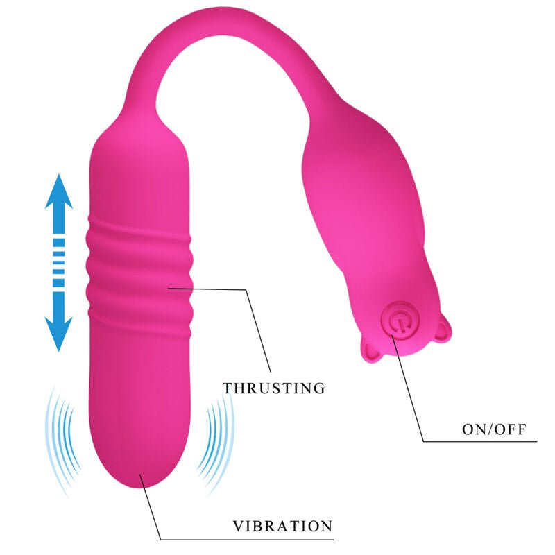 PRETTY LOVE - NOBIKUMA PINK SILICONE VIBRATING BULLET - Kink&Play