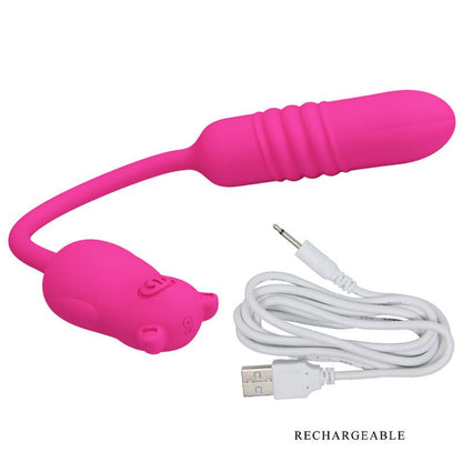 PRETTY LOVE - NOBIKUMA PINK SILICONE VIBRATING BULLET - Kink&Play