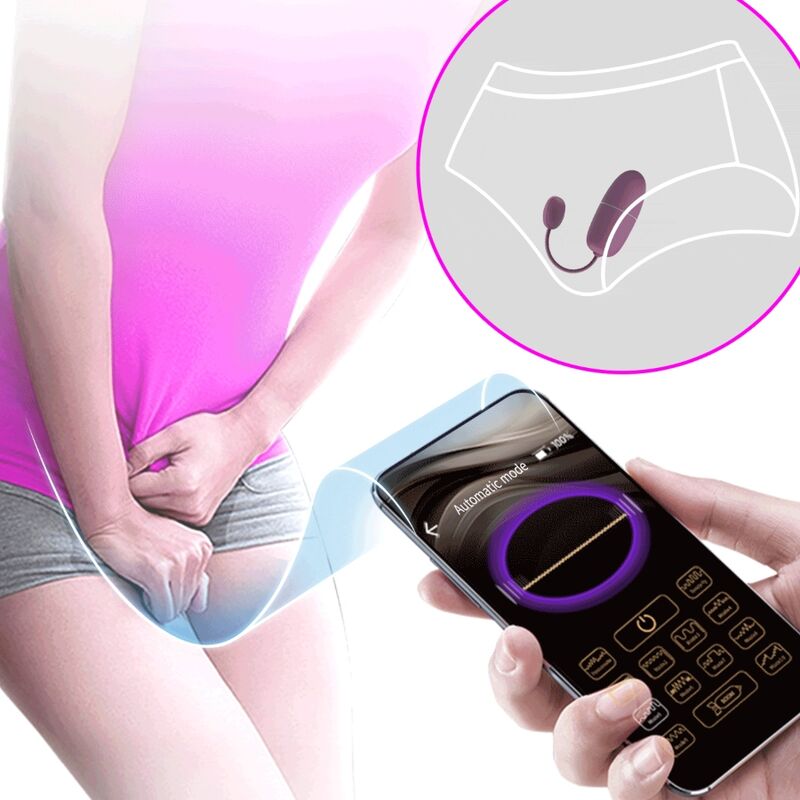 PRETTY LOVE - NYMPH VIBRATING EGG APP CONTROLLED LILA - Kink&Play