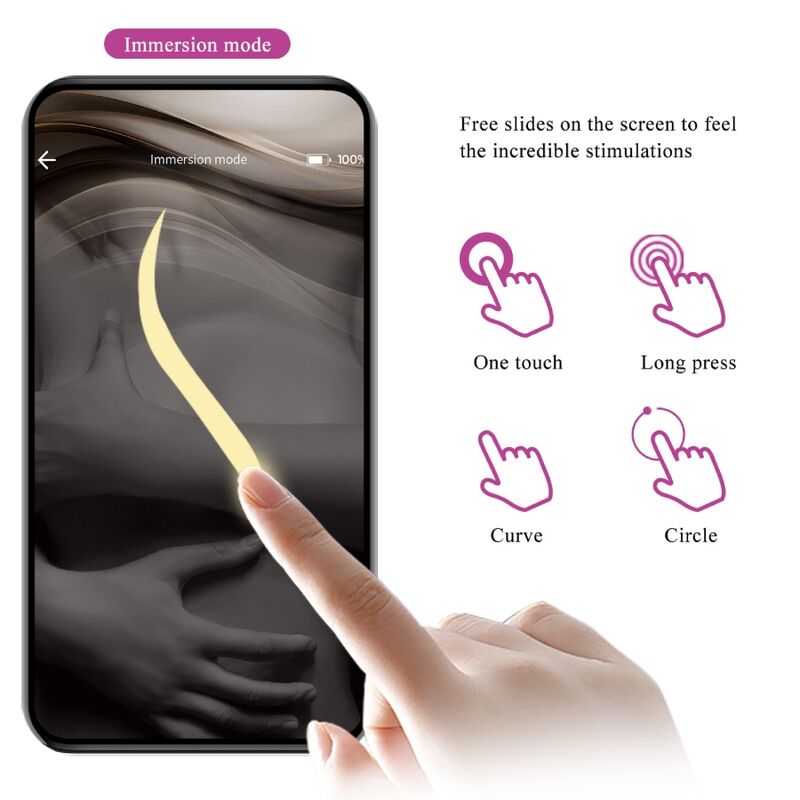 PRETTY LOVE - NYMPH VIBRATING EGG APP CONTROLLED PURPLE - Kink&Play