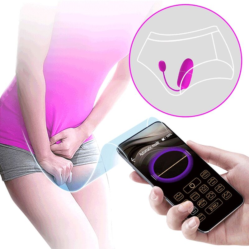 PRETTY LOVE - NYMPH VIBRATING EGG APP CONTROLLED PURPLE - Kink&Play