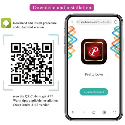 PRETTY LOVE - NYMPH VIBRATING EGG APP CONTROLLED PURPLE - Kink&Play