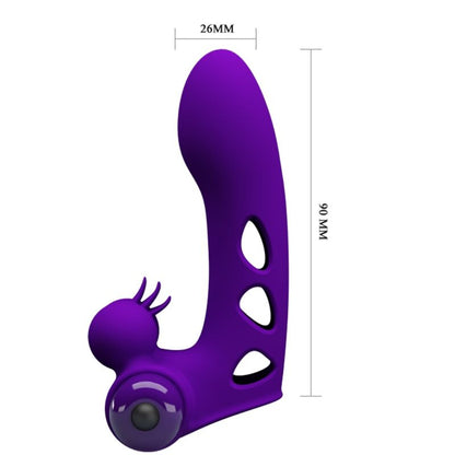 PRETTY LOVE - ORLANDO PURPLE VIBRATOR FINGER COVER - Kink&Play