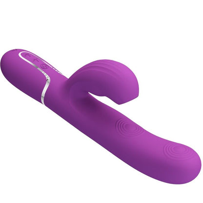 PRETTY LOVE - PERLITA 3 IN 1 MULTIFUNCTION RABBIT VIBRATOR PURPLE - Kink&Play