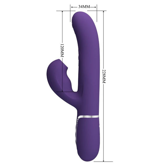 PRETTY LOVE - PERLITA G - SPOT VIBRATOR 3 IN 1 MULTIFUNCTION PURPLE - Kink&Play