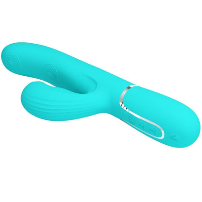 PRETTY LOVE - PERLITA MULTIFUNCTION 3 IN 1 G - SPOT VIBRATOR AQUA GREEN - Kink&Play