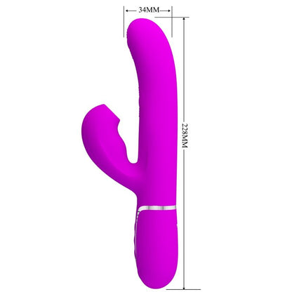 PRETTY LOVE - PERLITA MULTIFUNCTION 3 IN 1 G - SPOT VIBRATOR VIOLET - Kink&Play