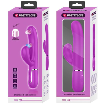 PRETTY LOVE - PERLITA MULTIFUNCTION 3 IN 1 G - SPOT VIBRATOR VIOLET - Kink&Play