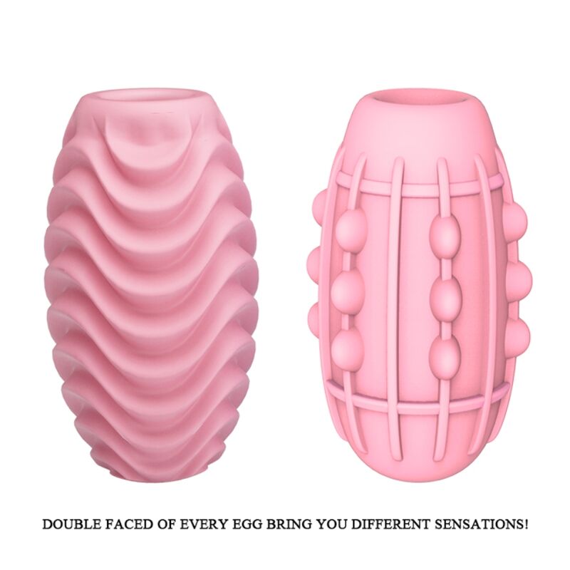 PRETTY LOVE - PINK DOUBLE SIDED MASTURBATOR EGG - Kink&Play