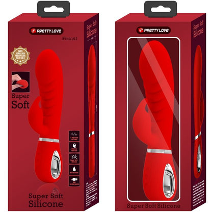 PRETTY LOVE - PRESCOTT MULTIFUNCTION G - SPOT VIBRATOR RED - Kink&Play