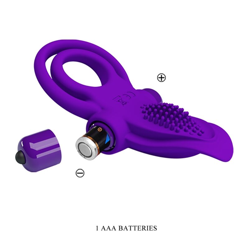 PRETTY LOVE - PURPLE VIBRATING PENIS RING - Kink&Play