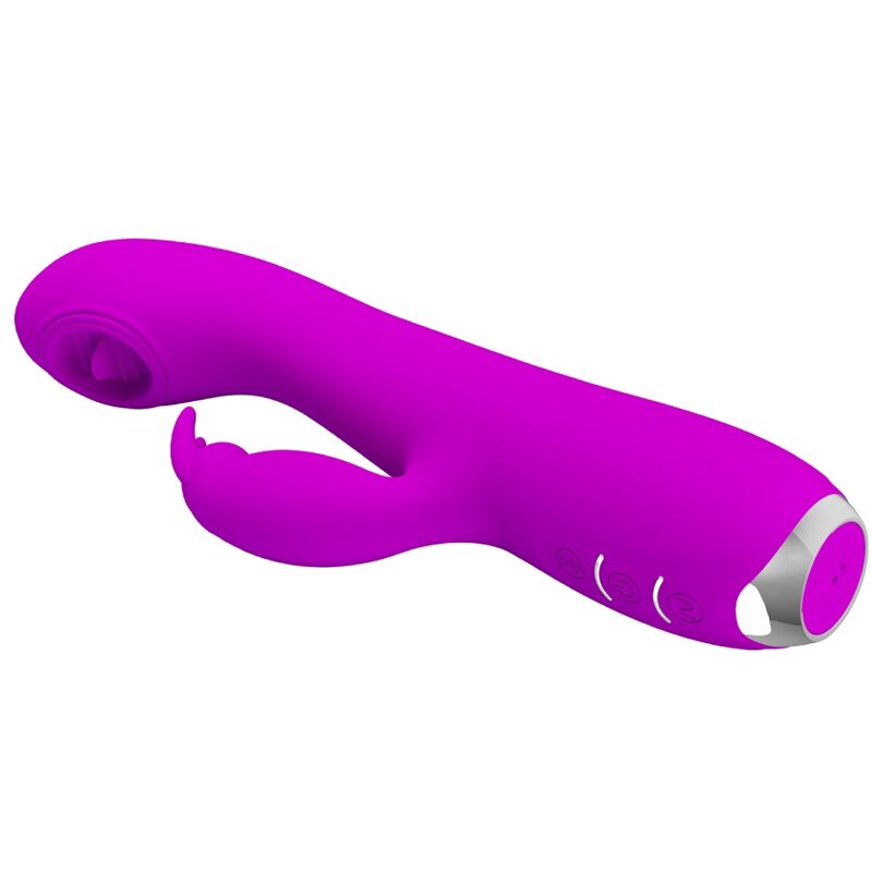 PRETTY LOVE - RACHEL RECHARGEABLE VIBRATOR WITH STIMULATING WAVES PURPLE - Kink&Play