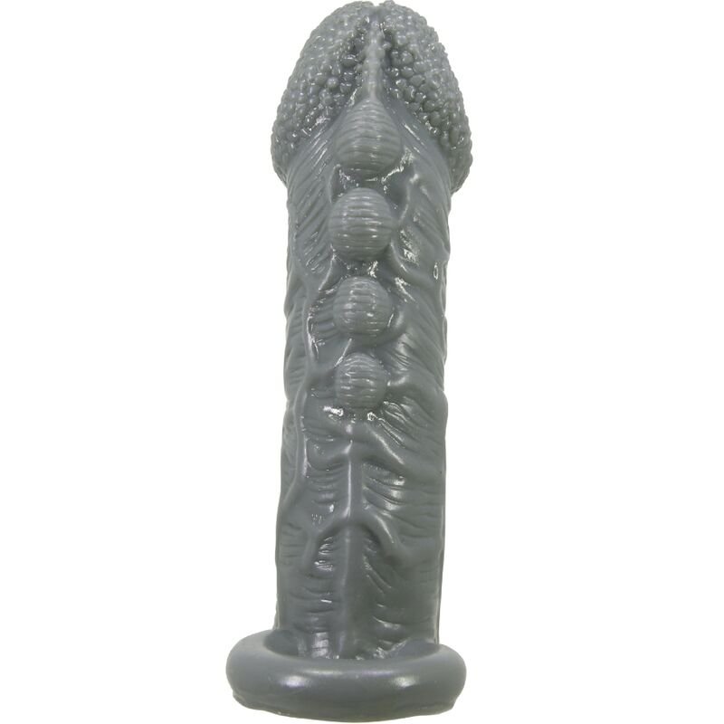 PRETTY LOVE - REALISTIC PENIS ENLARGER AND DELAY SLEEVE GREY - Kink&Play