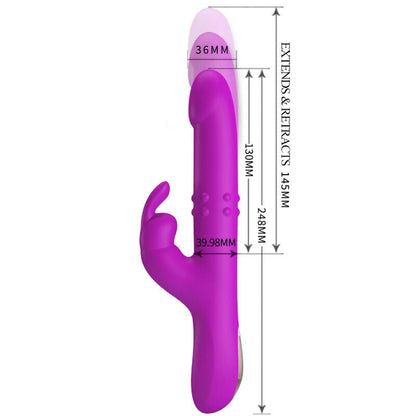 PRETTY LOVE - REESE VIBRATOR WITH PURPLE ROTATION - Kink&Play