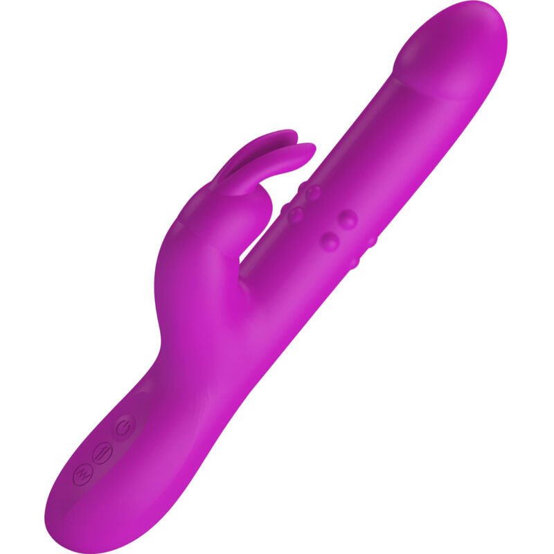 PRETTY LOVE - REESE VIBRATOR WITH PURPLE ROTATION - Kink&Play