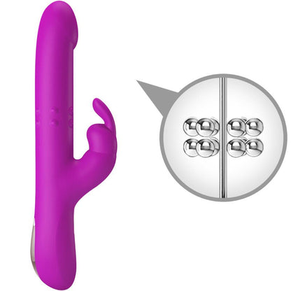 PRETTY LOVE - REESE VIBRATOR WITH PURPLE ROTATION - Kink&Play