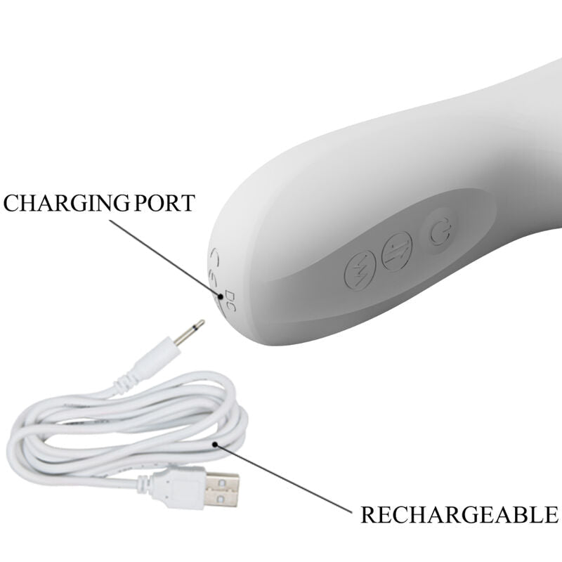 PRETTY LOVE - REESE VIBRATOR WITH SILVER ROTATION - Kink&Play