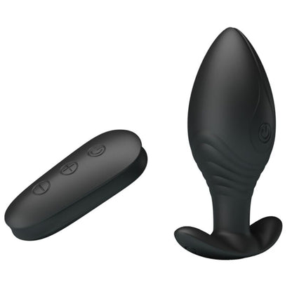 PRETTY LOVE - REGINA ANAL PLUG RECHARGEABLE VIBRATOR BLACK - Kink&Play