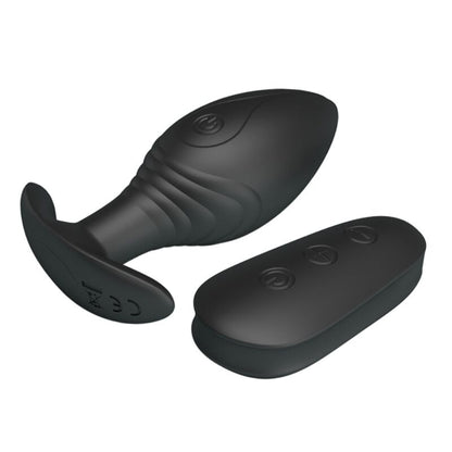 PRETTY LOVE - REGINA ANAL PLUG RECHARGEABLE VIBRATOR BLACK - Kink&Play