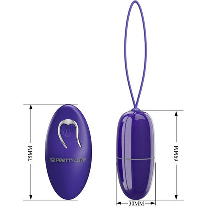 PRETTY LOVE - SELKIE YOUTH MINI VIBRATING EGG VIOLET REMOTE CONTROL - Kink&Play