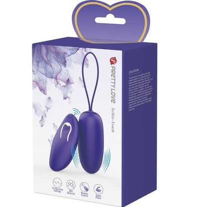 PRETTY LOVE - SELKIE YOUTH MINI VIBRATING EGG VIOLET REMOTE CONTROL - Kink&Play
