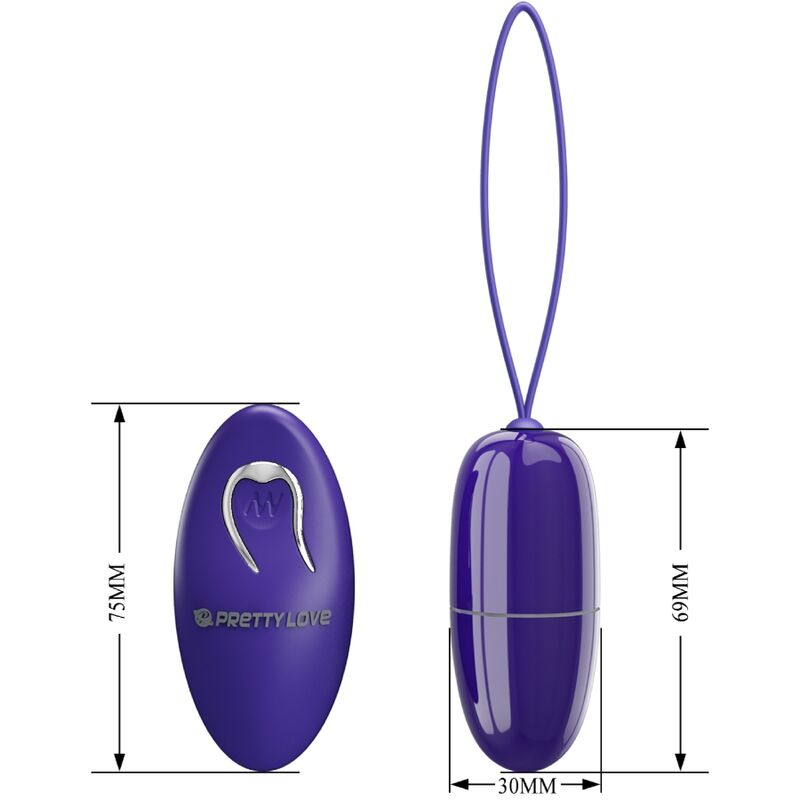 PRETTY LOVE - SELKIE YOUTH MINI VIBRATING EGG VIOLET REMOTE CONTROL - Kink&Play