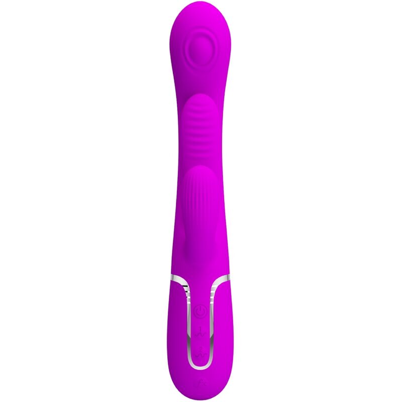 PRETTY LOVE - SHANIA TRIPLE RABBIT VIBRATOR MULTIFUNCTION PINK - Kink&Play