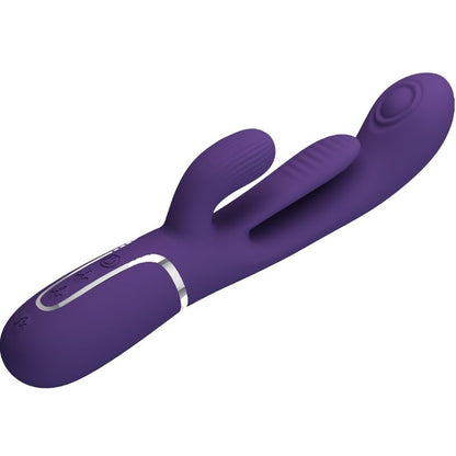 PRETTY LOVE - SHANIA TRIPLE RABBIT VIBRATOR MULTIFUNCTION PURPLE - Kink&Play