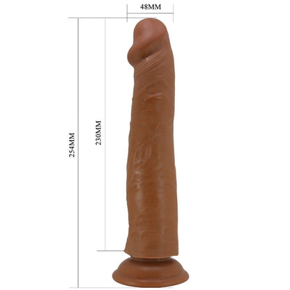 PRETTY LOVE - SHARIFE REALISTIC DILDO 25 CM BROWN - Kink&Play