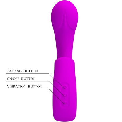 PRETTY LOVE - SIBEL SIBEL G - SPOT VIBRATOR + CLITORIS STIMULATOR 10 VIBRATIONS PURPLE - Kink&Play