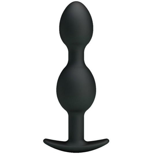 PRETTY LOVE - SILICONE ANAL BALLS 12.5 CM BLACK - Kink&Play