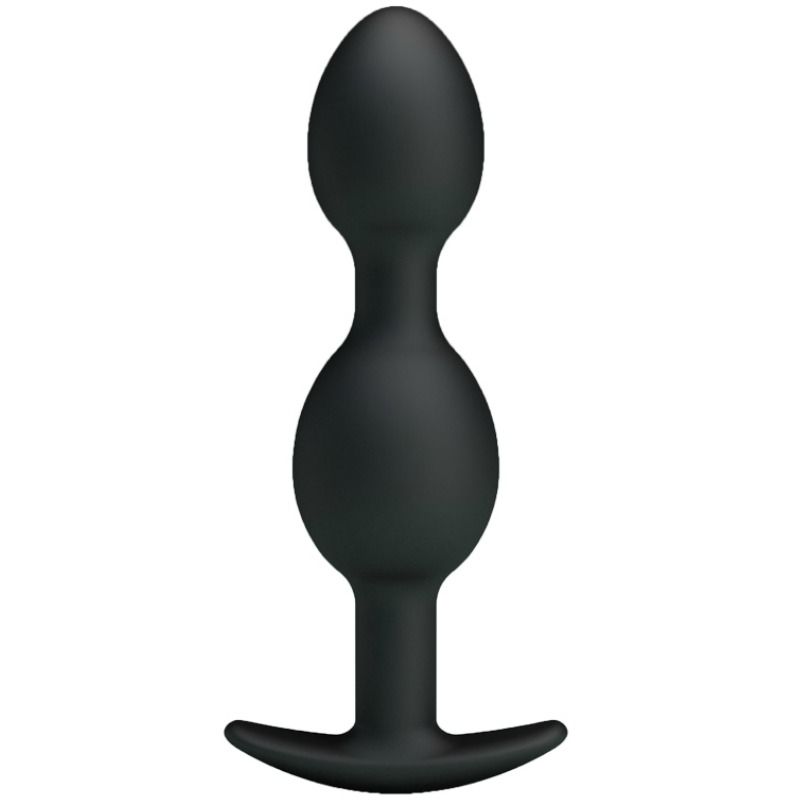 PRETTY LOVE - SILICONE ANAL BALLS 12.5 CM BLACK - Kink&Play