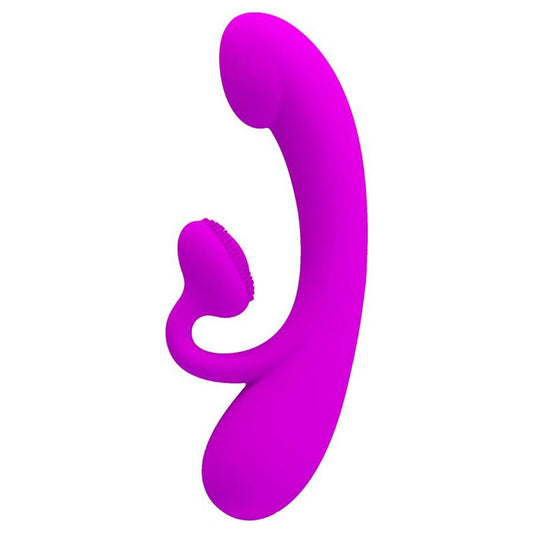 PRETTY LOVE - SINCERE VIBRATOR AND CLITORAL STIMULATING WAVES PURPLE SILICONE - Kink&Play