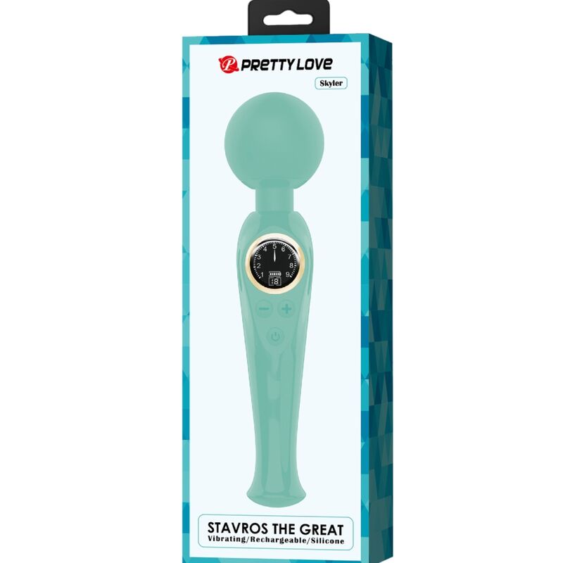 PRETTY LOVE - SKYLER GREEN WAND VIBRATOR - Kink&Play