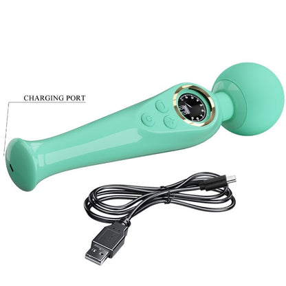 PRETTY LOVE - SKYLER GREEN WAND VIBRATOR - Kink&Play