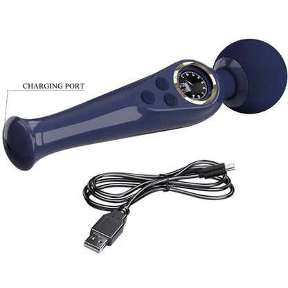PRETTY LOVE - SKYLER VIBRATOR WAND BLUE - Kink&Play