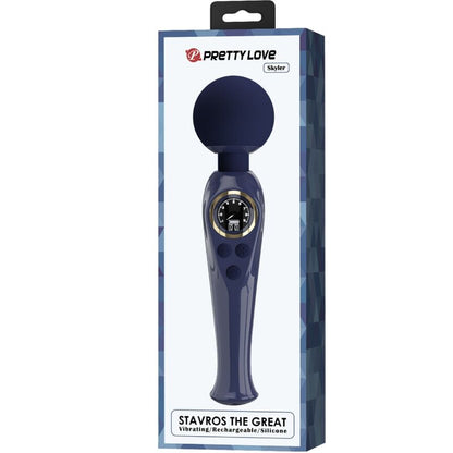 PRETTY LOVE - SKYLER VIBRATOR WAND BLUE - Kink&Play