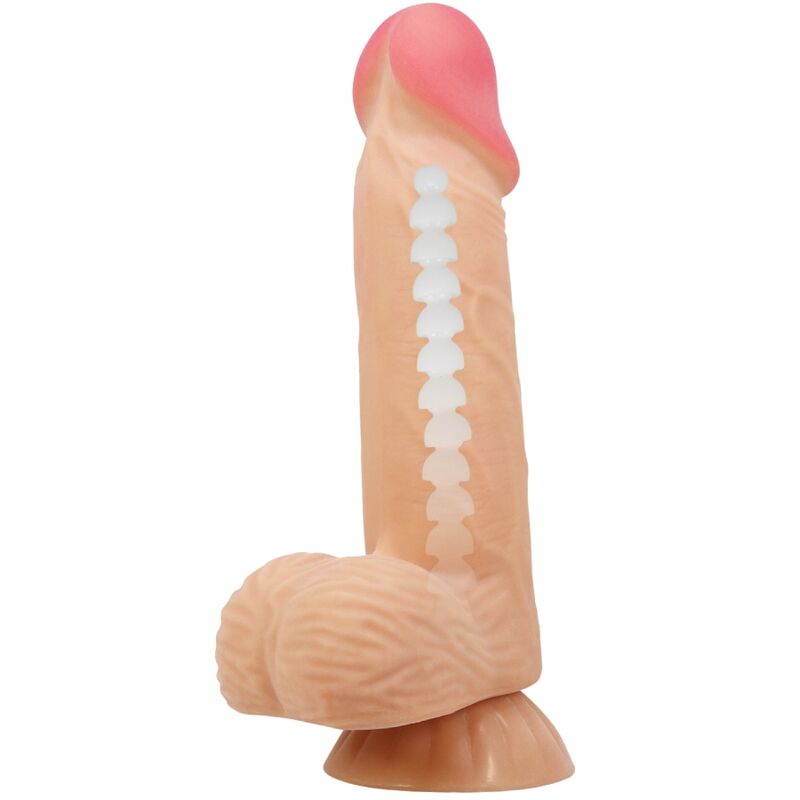 PRETTY LOVE - SLIDING SKIN SERIES REALISTIC DILDO WITH SLIDING SKIN SUCTION CUP 20.6 CM - Kink&Play