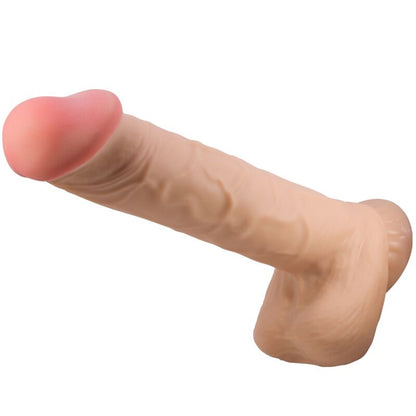 PRETTY LOVE - SLIDING SKIN SERIES REALISTIC DILDO WITH SLIDING SKIN SUCTION CUP FLESH 26 CM - Kink&Play