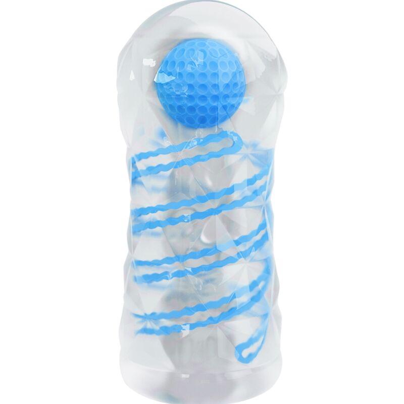 PRETTY LOVE - SMALL MASTURBATOR WITH BLUE SPIRALS - Kink&Play