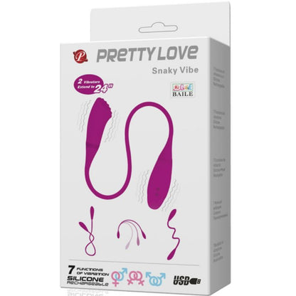 PRETTY LOVE - SMART SNAKY VIBE VIBRATOR 2 MOTORS - Kink&Play