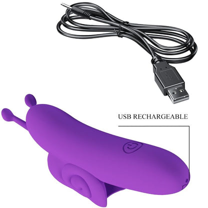 PRETTY LOVE - SNAIL POWERFUL PURPLE FINGER STIMULATOR - Kink&Play
