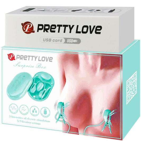 PRETTY LOVE - SURPRISE BOX BLUE ELECTRO STIMULATION TWEEZERS - Kink&Play